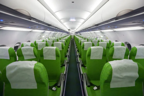 Interior of the passenger airplane — Stock Photo, Image