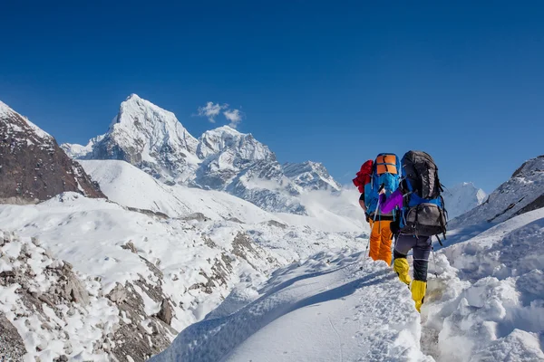 Caminhadas nas montanhas do Himalaia — Fotografia de Stock