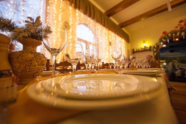 Schön servierter Tisch im Restaurant — Stockfoto
