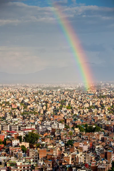 Kathmandu città dopo la pioggia — Foto Stock