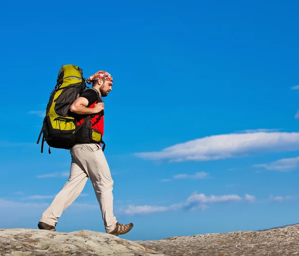 Wandelen in de bergen Crimea — Stockfoto