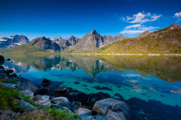 Paesaggio pittoresco della campagna norvegese — Foto Stock