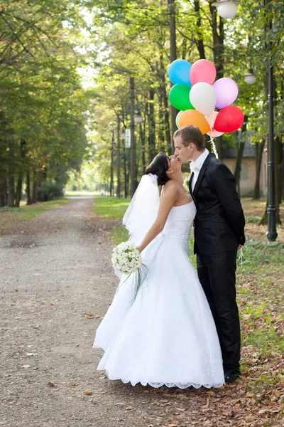 Noiva e noivo — Fotografia de Stock