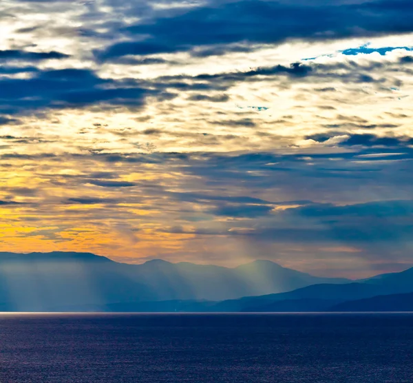 Puesta de sol en el mar — Foto de Stock