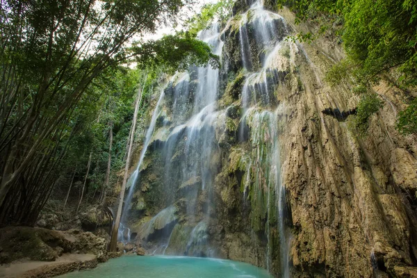 En vakker foss på Cebu på Filippinene. . – stockfoto