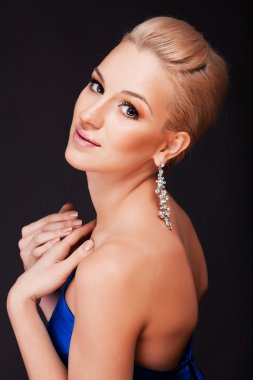 Bautiful kadın mavi