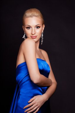 Bautiful kadın mavi