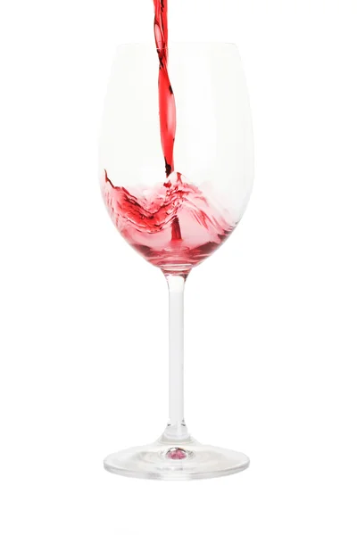 Bocale con vino rosso primo piano — Foto Stock