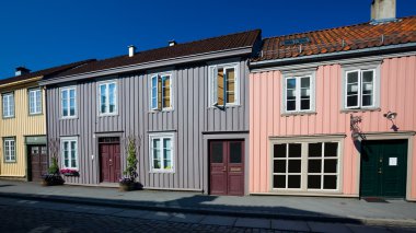 Şehir Trondheim Norveç'te