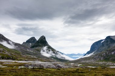 Norveç kırsal güzel manzara