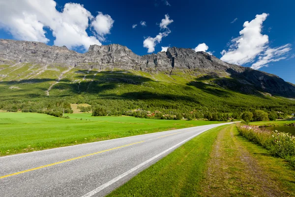 Paesaggio pittoresco della campagna norvegese — Foto Stock