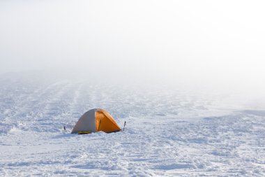 Karpat Dağları hiking kış aylarında kamp