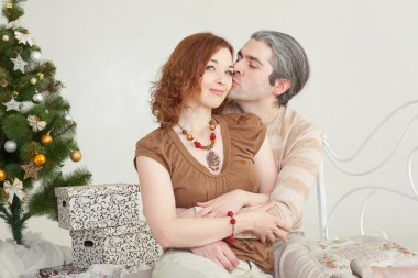 Genç çekici sevgi dolu Çift