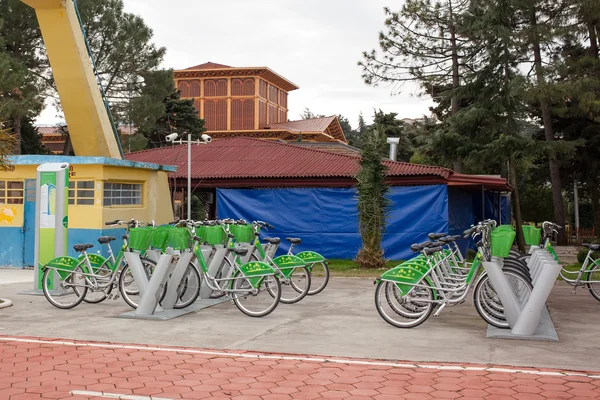 City bike rent place in Batumi, Georgia — Stock Photo, Image