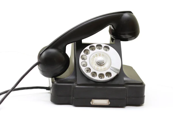 Starý telefon na bílém pozadí Stock Fotografie