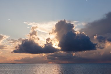 Okyanus Maldivler yakın doğal manzaraya