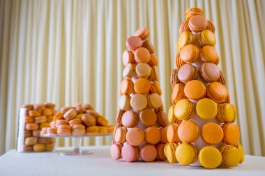 Bir macaron - tatlı beze tabanlı Konfeksiyon 