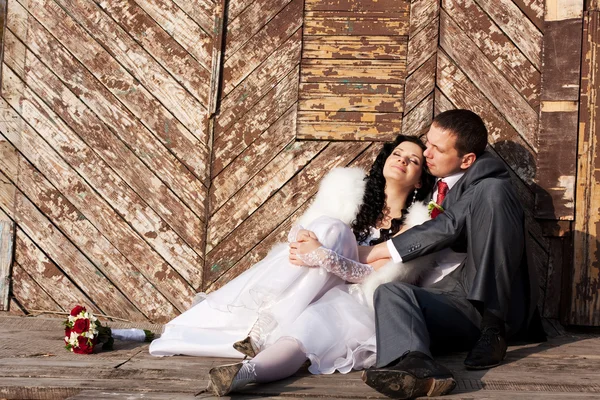 Bela noiva no dia do casamento — Fotografia de Stock