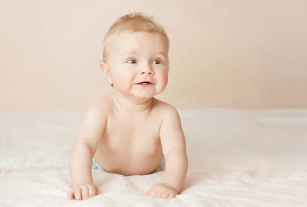 Kleine zoete babyjongen — Stockfoto