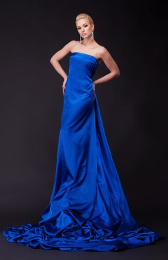 Bautiful kadın mavi