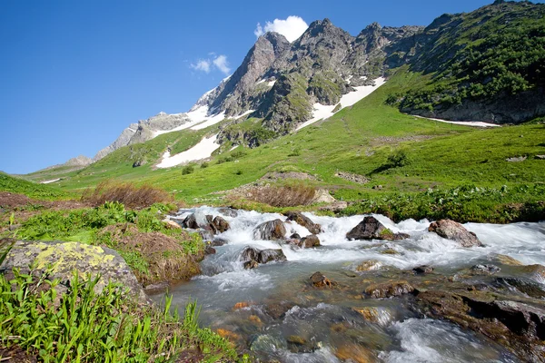 Kafkas Dağları'nın doğal görünümü — Stok fotoğraf