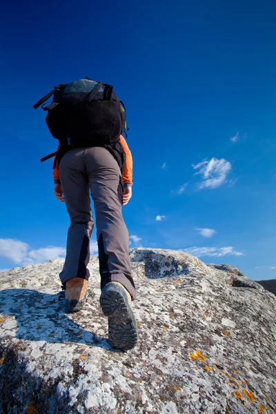 Wandelen in de bergen Crimea — Stockfoto