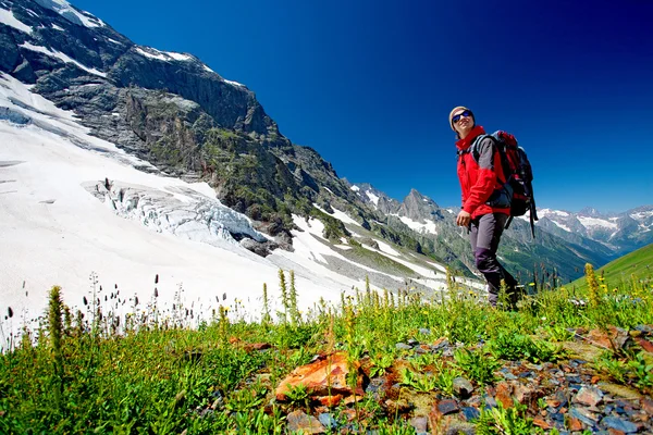 Wanderer im Kaukasus — Stockfoto