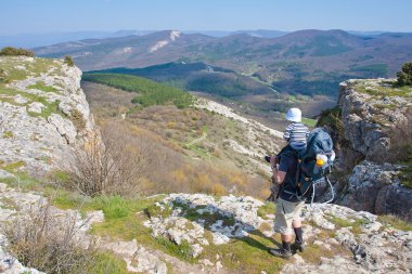 Baba bebek taşıyıcı 1,5 yıl bebek hiking