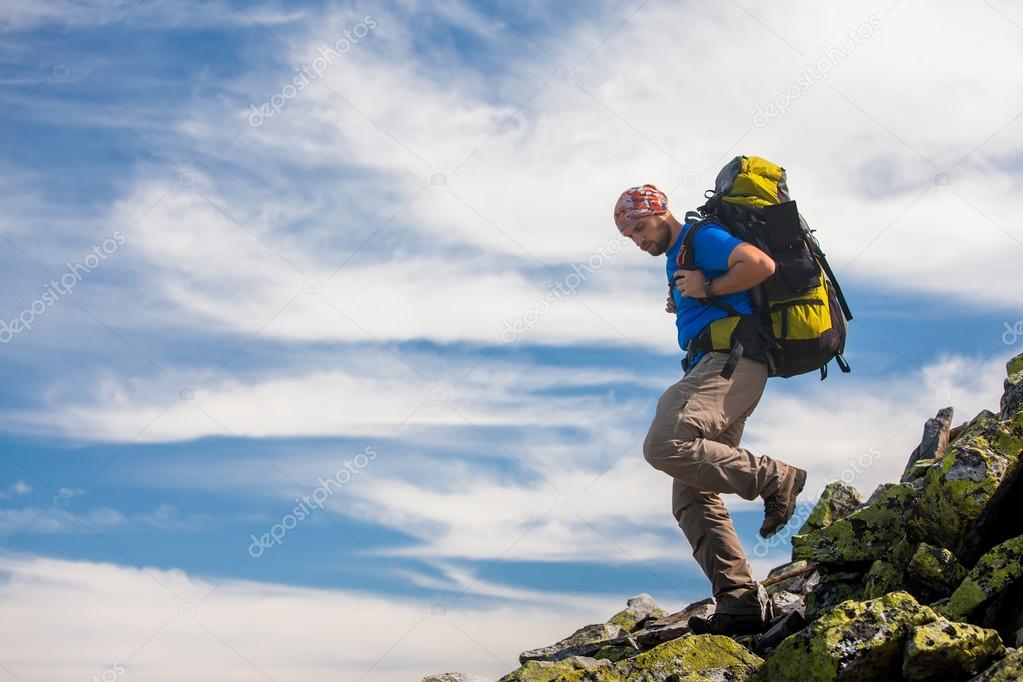 Hiking in Carpathian mountains