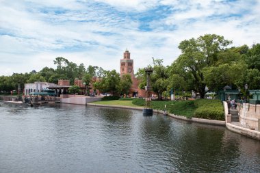 Orlando, Florida. July 29, 2020. Panoramic view of Morocco Pavillion at Epcot (2)