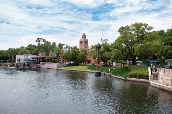 Orlando, Florida. July 29, 2020. Panoramic view of Morocco Pavillion at Epcot (2)