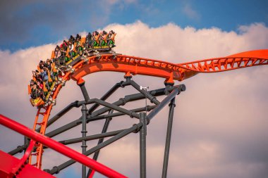 Tampa Körfezi, Florida. 29 Aralık 2020. Busch Gardens 'ta eğlenen insanlar (74))