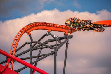 Tampa Körfezi, Florida. 29 Aralık 2020. Busch Gardens 'ta eğlenen insanlar (72))