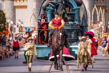 Orlando , Florida. 21 Eylül 2020. Gaston Disney 'e biniyor Sihirli Krallıkta Kötüler Geçidi (261)