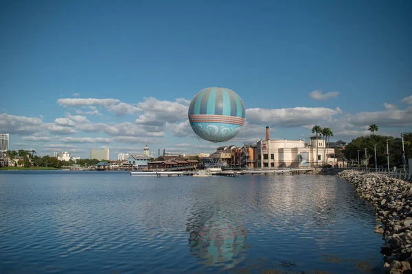 Orlando Florida Oktober 2020 Panoramautsikt Över Varmluftsballong Vid Disney Springs — Stockfoto