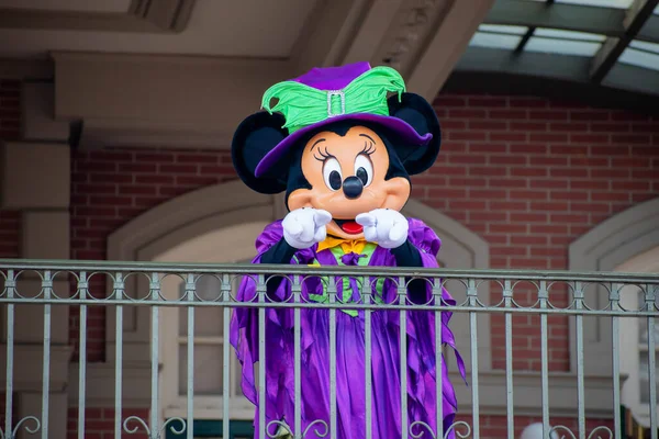 Orlando Florydzie Września 2020 Minnie Mouse Macha Balkonu Walt Disney — Zdjęcie stockowe