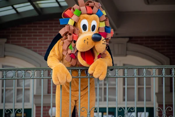 Orlando Florida September 2020 Pluto Zwaaien Vanaf Het Balkon Walt — Stockfoto