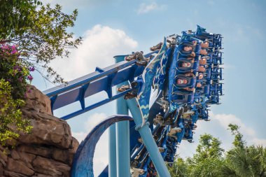 Orlando, Florida. 15 Ekim 2020. Manta Ray 'in keyfini Seaworld' de çıkaranlar (31)).