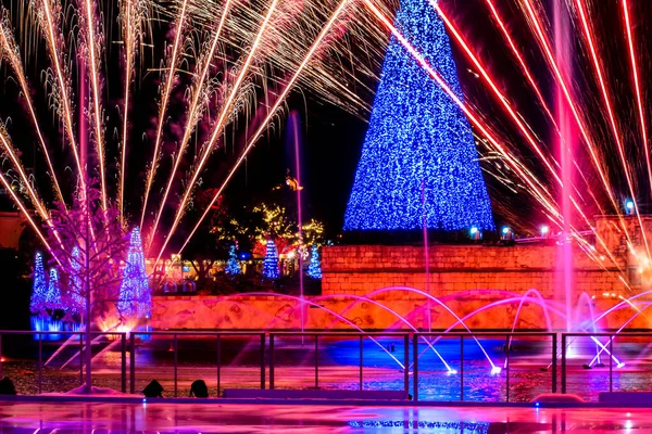 Орландо Флорида Ноября 2020 Года Фейерверки Сезон Рождества Seworld — стоковое фото