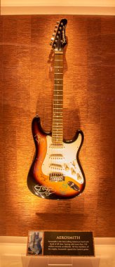 Hollywood , Florida. 30 Haziran 2021. Seminole Hard Rock Otel ve Kumarhanesinde Aerosmith Gitar