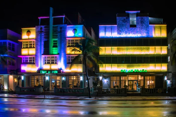 Маямі Біч Флорида Червня 2021 Року Панорама Готелів Арт Деко — стокове фото