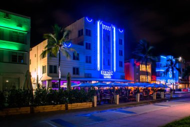 Miami, Florida. 28 Haziran 2021. Miami Şehir Merkezi ve Disney Cruise 'un panoramik manzarası