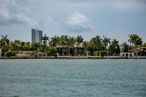 迈阿密海滩 佛罗里达州 2021年6月29日迈阿密海滩地区美丽岛屿全景 — 图库照片