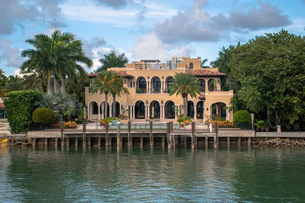 Miami Florida Juni 2021 Vacker Herrgård Star Island — Stockfoto
