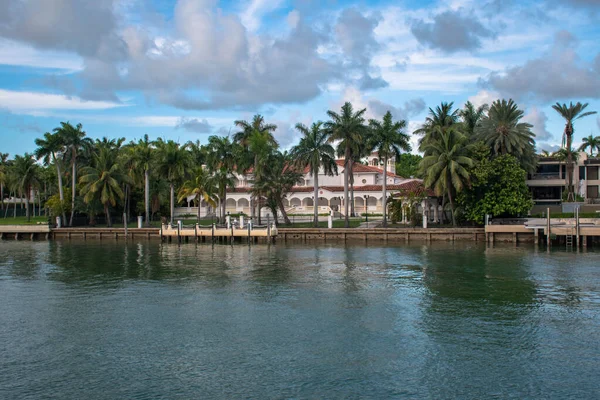 Miami Florida Juni 2021 Vacker Herrgård Star Island — Stockfoto