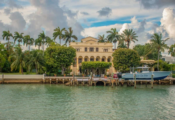 Miami Florida Juni 2021 Prachtig Landhuis Star Island — Stockfoto