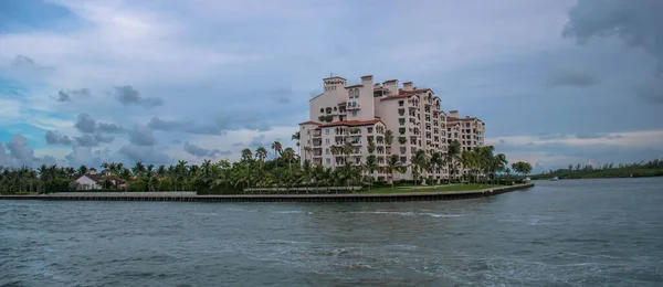 Майами Флорида Июня 2021 Года Панорамный Вид Острова Роскошный Фишер — стоковое фото
