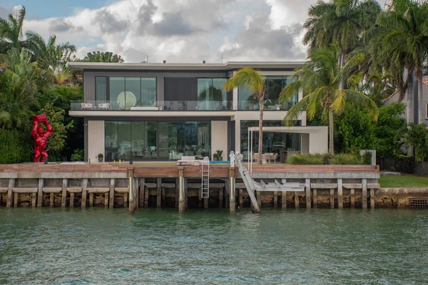 Miami Florida Juni 2021 Panoramisch Uitzicht Bayside Marketplace Bij Zonsopgang — Stockfoto