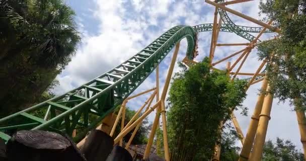 Tampa Bay Florida Agosto 2021 Personas Disfrutando Cheetah Hunt Montaña — Vídeos de Stock