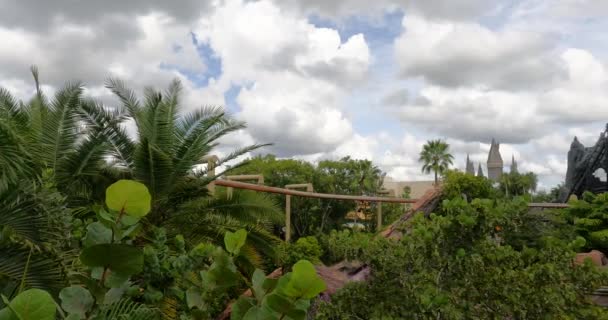 Orlando Florida September 2021 Luftaufnahme Von Pteranodon Flyers Auf Der — Stockvideo